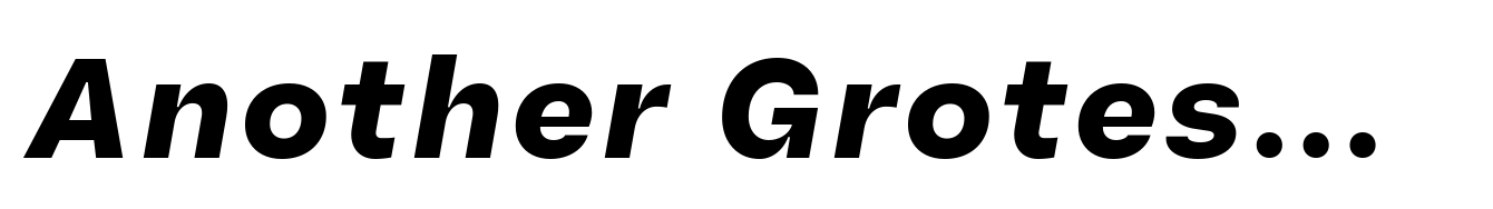 Another Grotesk Text Bold Italic